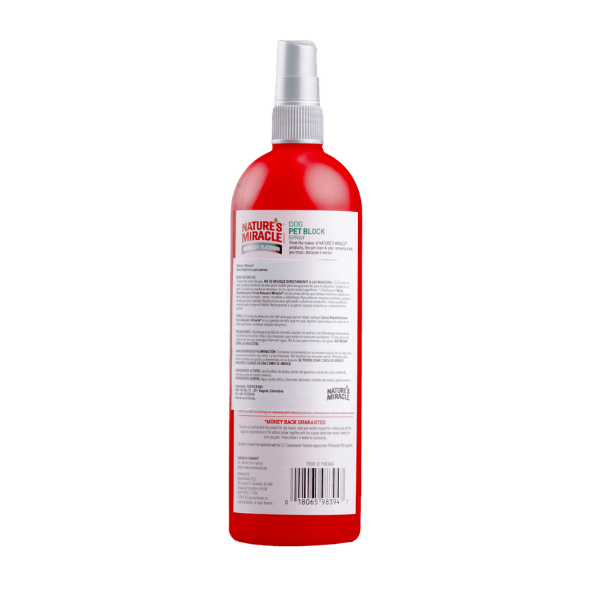 Spray Repelente Perro Nature Miracle 16 Onz