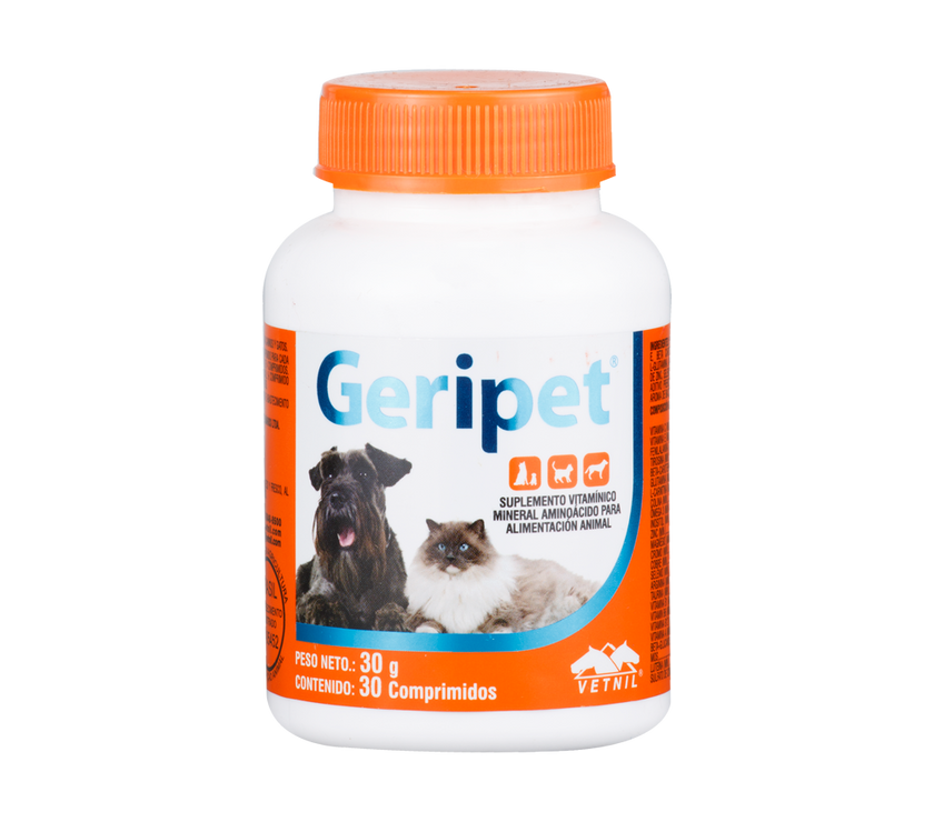 Geripet  - Vitalidad Perros y Gatos 30 Tabletas