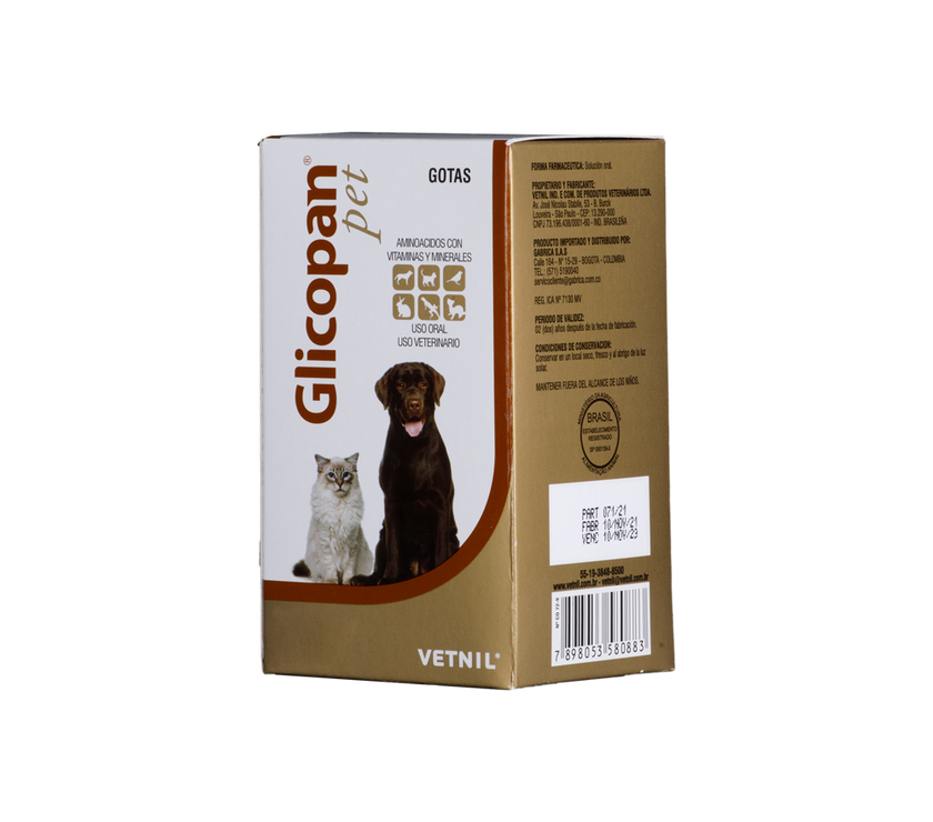 Suplemento Glicopan Para Perro Y Gato