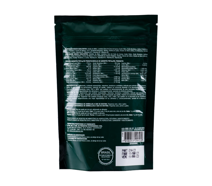 Suplemento Organew para Perro y Gato Polvo 100G