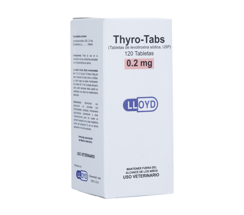 C Thyro-Tabs soporte tiroideo para perros x 120 tabletas