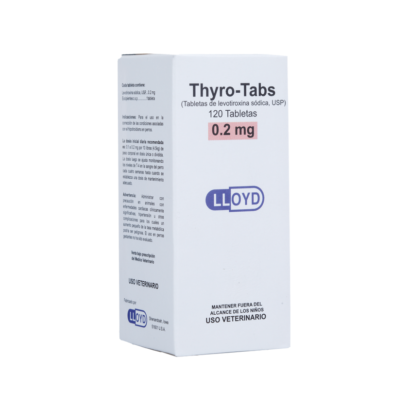 C Thyro-Tabs soporte tiroideo para perros x 120 tabletas