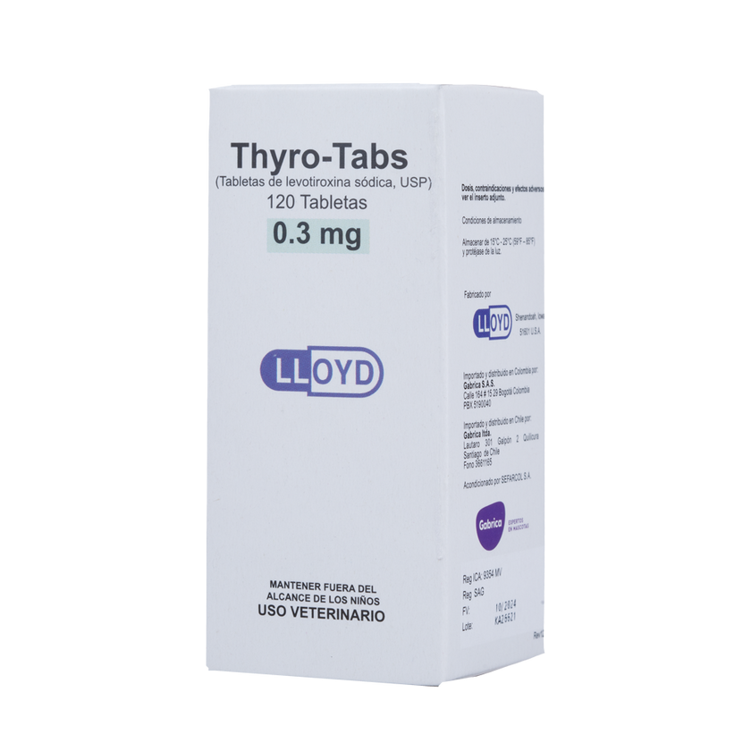 C Thyro-Tabs soporte tiroideo para perros x 120 tabletas
