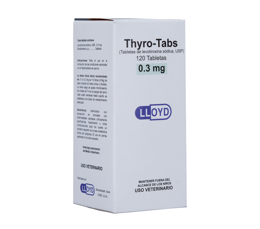 C Thyro-Tabs soporte tiroideo para perros x 120 tabletas