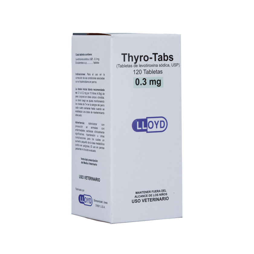 C Thyro-Tabs soporte tiroideo para perros x 120 tabletas