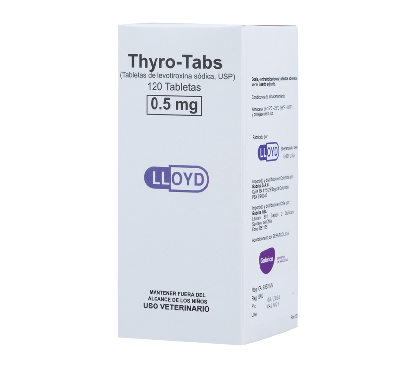 C Thyro-Tabs soporte tiroideo para perros x 120 tabletas