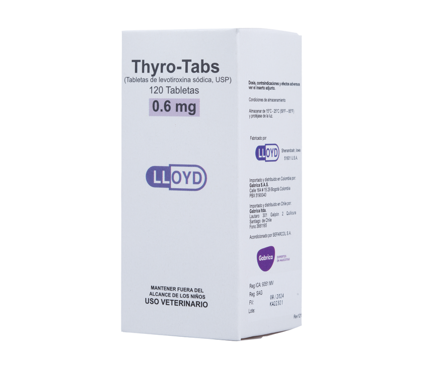 C Thyro-Tabs soporte tiroideo para perros x 120 tabletas