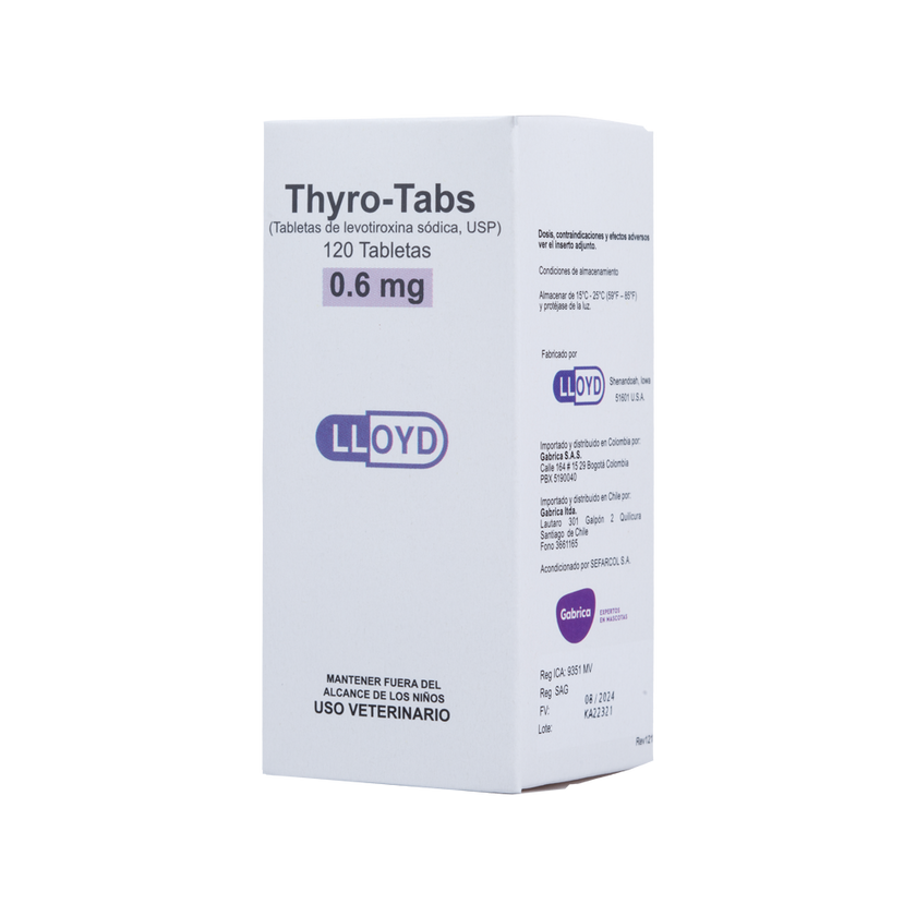 C Thyro-Tabs soporte tiroideo para perros x 120 tabletas
