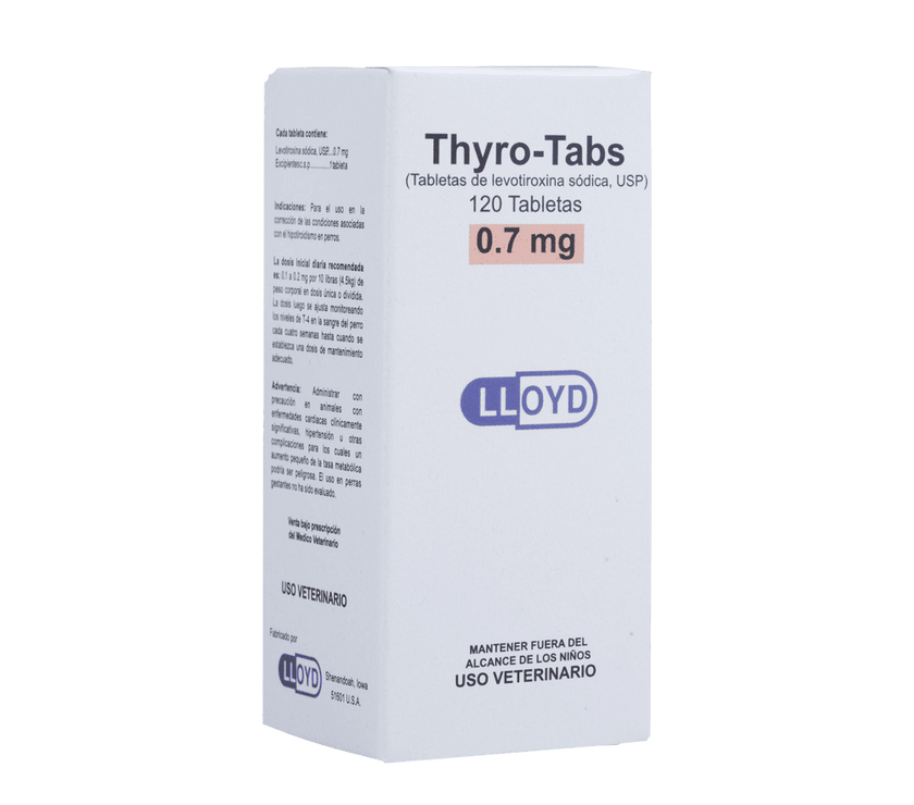 C Thyro-Tabs soporte tiroideo para perros x 120 tabletas