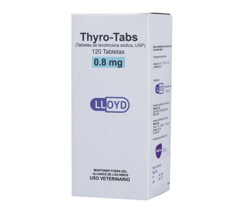 C Thyro-Tabs soporte tiroideo para perros x 120 tabletas