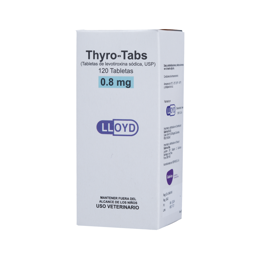 C Thyro-Tabs soporte tiroideo para perros x 120 tabletas