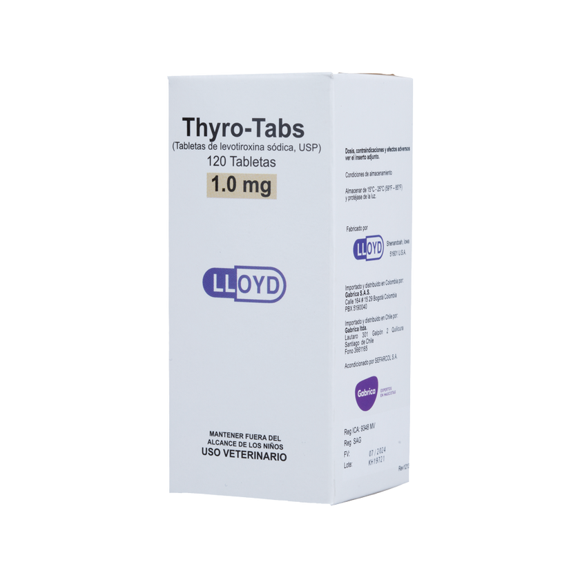 C Thyro-Tabs soporte tiroideo para perros x 120 tabletas