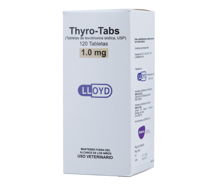 C Thyro-Tabs soporte tiroideo para perros x 120 tabletas