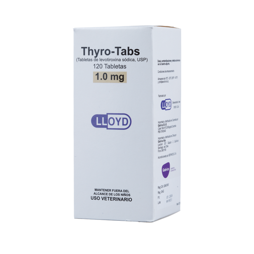 C Thyro-Tabs soporte tiroideo para perros x 120 tabletas