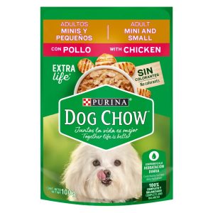 Comida Húmeda Para Perro Dog Chow Minis Y Pequeños Pollo X 100 Gr