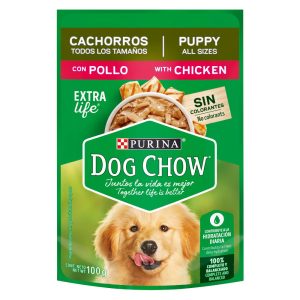 Comida Húmeda Para Perro Dog Chow Cachorros Pollo X 100 Gr