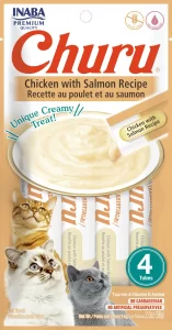 Inaba Cat Snack Churu 4 Piezas – Pollo Y Salmon 56 Gr