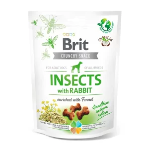Brit crunchy snack insect with rabbit x 200 gr