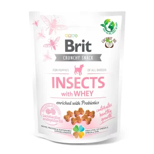 Brit crunchy snack insect with whey x 200 gr